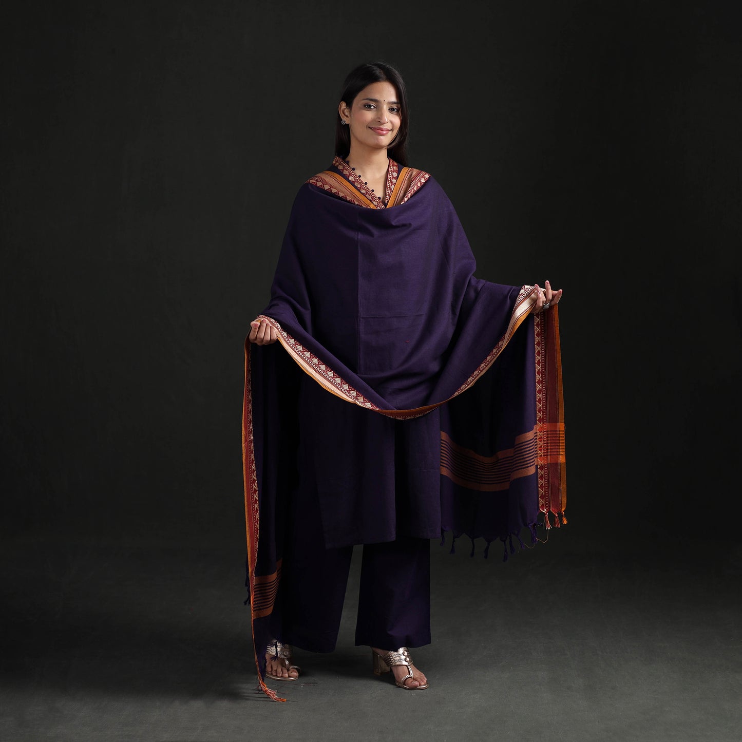 Dharwad Cotton Suit Set with Dupatta for Women 13