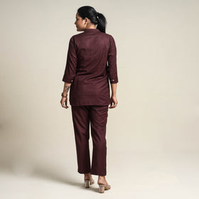  Plain Linen Cotton Co-Ord Set Online at iTokri.com