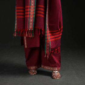 Dharwad Cotton Suit Set with Dupatta for Women 07