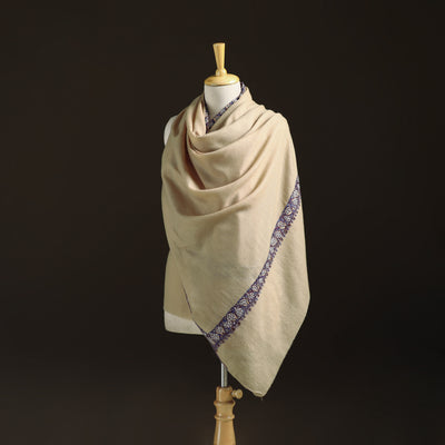Kashmiri Sozni Hand Embroidered Pure Handwoven Merino Wool Shawl 02