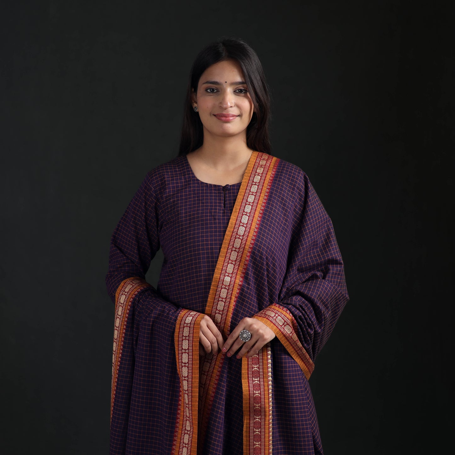 Dharwad Cotton Suit Set with Dupatta for Women 08