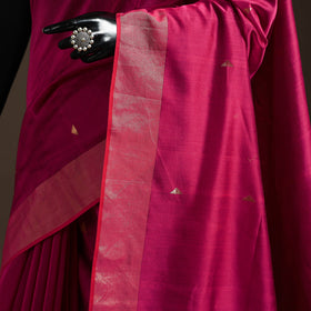 Handloom Buti Maheshwari Saree with Zari Border 19