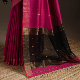 Handloom Buti Maheshwari Saree with Zari Border 19