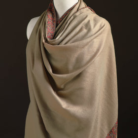 Kashmiri Sozni Hand Embroidered Pure Handwoven Merino Wool Shawl 03