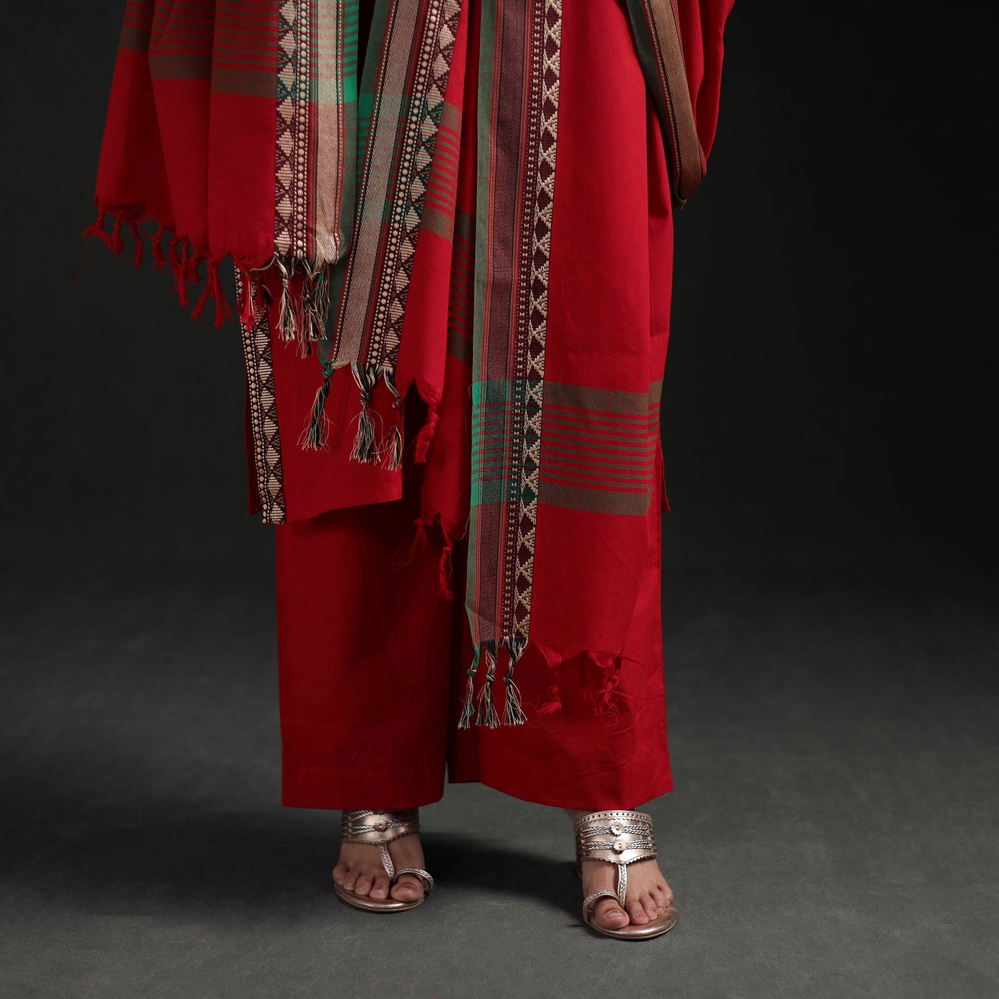 Dharwad Cotton Suit Set with Dupatta for Women 10