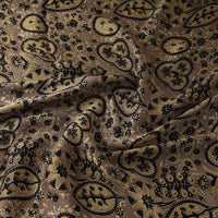 Brown - Modal Silk Ajrakh Print Fabric 02