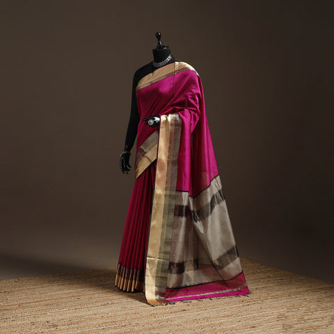 Handloom Maheshwari Saree with Resham Zari Border 17