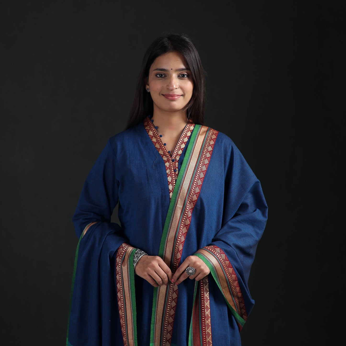 Dharwad Cotton Suit Set with Dupatta for Women 14