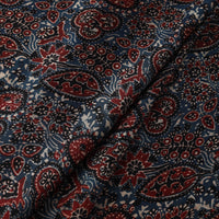 Blue - Modal Silk Ajrakh Print Fabric 04