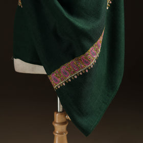 Kashmiri Sozni Hand Embroidered Pure Handwoven Merino Wool Shawl 04