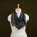 Ajrakh Hand Block Print Natural Dyed Modal Silk Scarf 59