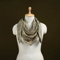Ajrakh Hand Block Print Natural Dyed Modal Silk Scarf 61