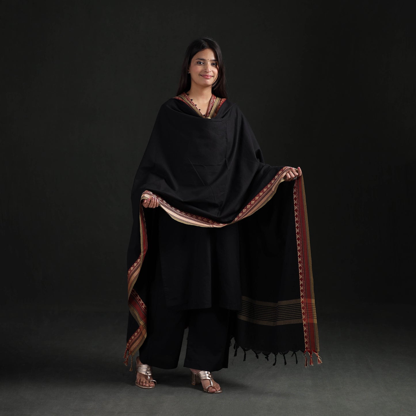 Dharwad Cotton Suit Set with Dupatta for Women 15