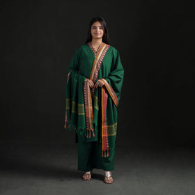Dharwad Cotton Suit Set with Dupatta for Women 11