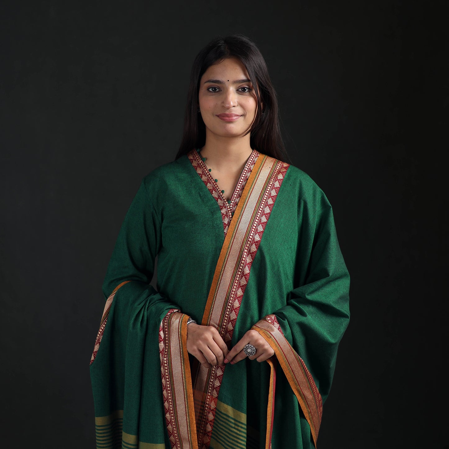 Dharwad Cotton Suit Set with Dupatta for Women 11