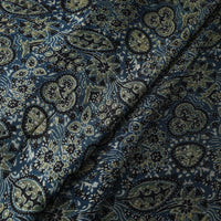 Blue - Modal Silk Ajrakh Print Fabric 08