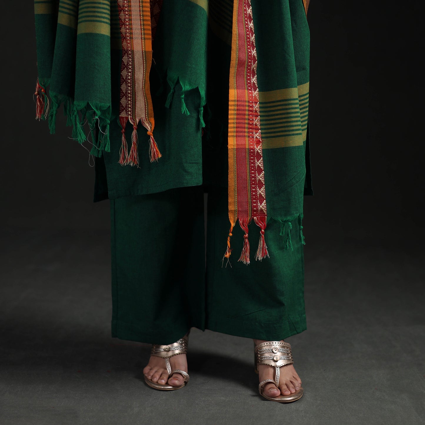 Dharwad Cotton Suit Set with Dupatta for Women 11
