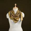 Brown - Kutch Hand Block Print Modal Silk Scarf 66