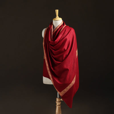 Kashmiri Sozni Hand Embroidered Pure Handwoven Merino Wool Shawl 06