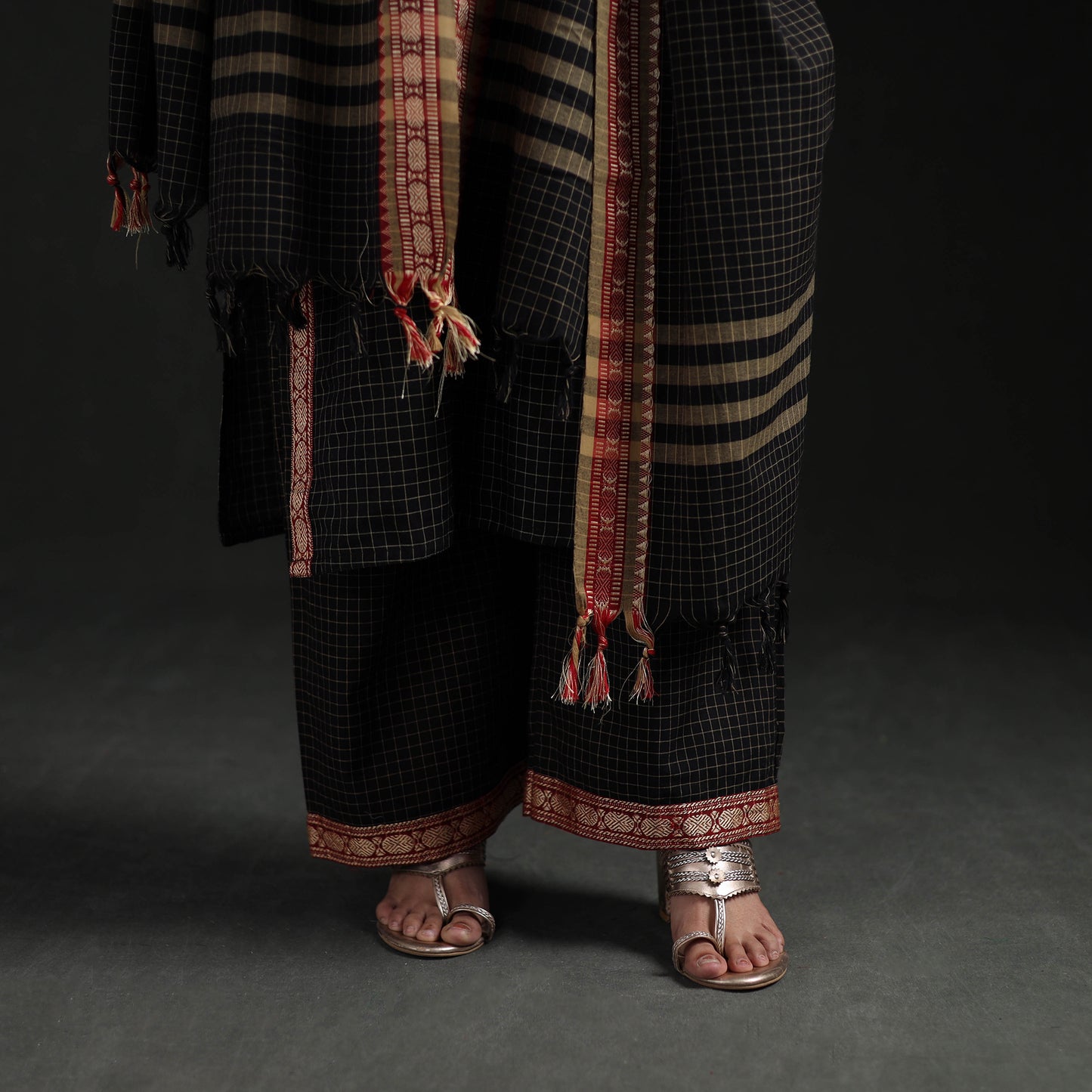 Dharwad Cotton Suit Set with Dupatta for Women 09