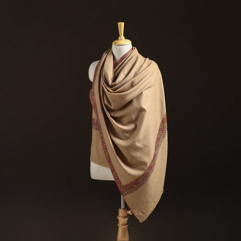 Kashmiri Sozni Hand Embroidered Pure Handwoven Merino Wool Shawl 07