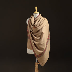Kashmiri Sozni Hand Embroidered Pure Handwoven Merino Wool Shawl 07
