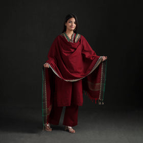 Dharwad Cotton Suit Set with Dupatta for Women 12