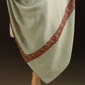 Kashmiri Sozni Hand Embroidered Pure Handwoven Merino Wool Shawl 08
