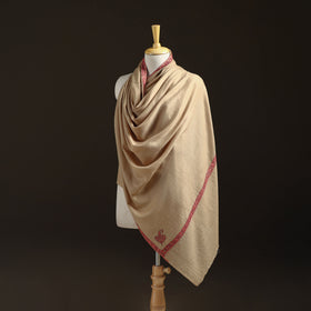 Kashmiri Sozni Hand Embroidered Pure Handwoven Merino Wool Shawl 09