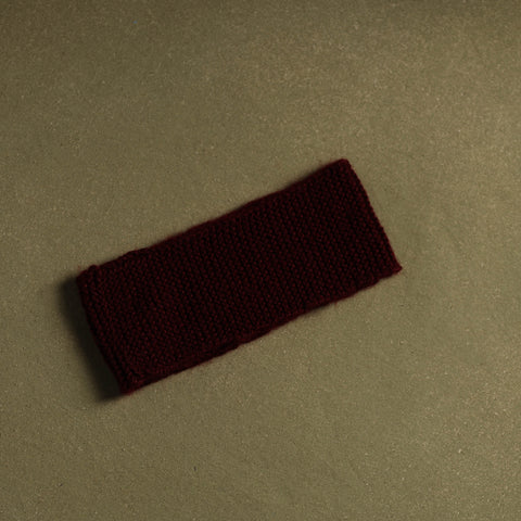 Brown - kumaun hand knitted woollen warm headband 02