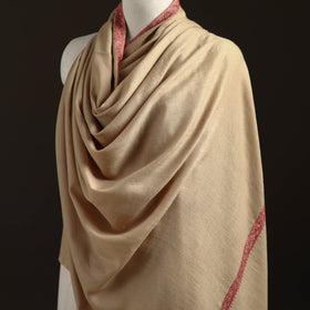 Kashmiri Sozni Hand Embroidered Pure Handwoven Merino Wool Shawl 09