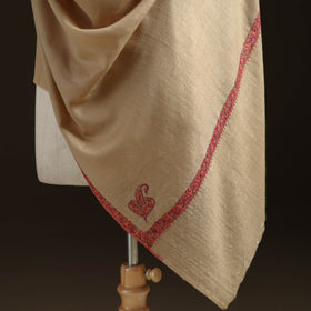 Kashmiri Sozni Hand Embroidered Pure Handwoven Merino Wool Shawl 09