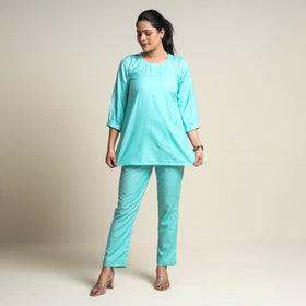 Buy Plain Linen Cotton Co-Ord Set Online at iTokri.com