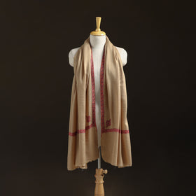 Kashmiri Sozni Hand Embroidered Pure Handwoven Merino Wool Shawl 09