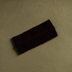Brown - kumaun hand knitted woollen warm headband 08