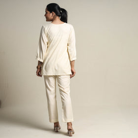  Plain Linen Cotton Co-Ord Set 