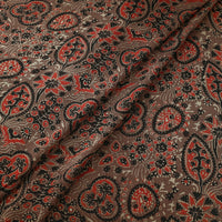 Brown - Modal Silk Ajrakh Print Fabric 17