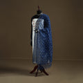 Blue - Bandhani Tie-Dye Kota Doria Cotton Dupatta 10