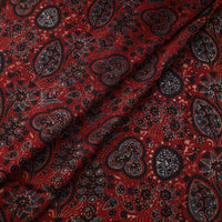 Red - Modal Silk Ajrakh Print Fabric 18