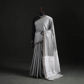 Dharwad Woven Mercerised Cotton Saree with Border 06