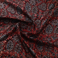 Red - Modal Silk Ajrakh Print Fabric 19