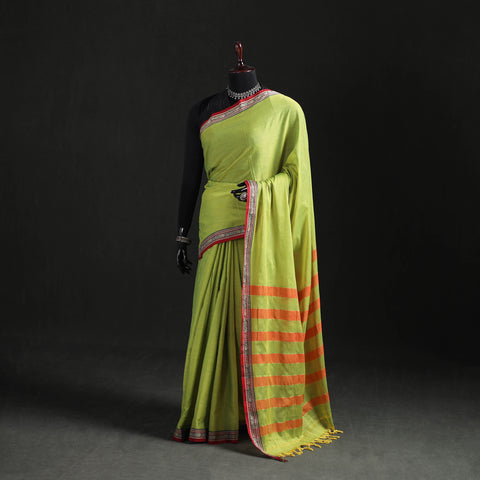 Dharwad Woven Mercerised Cotton Saree with Border 07