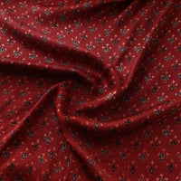 Red - Modal Silk Ajrakh Print Fabric 20