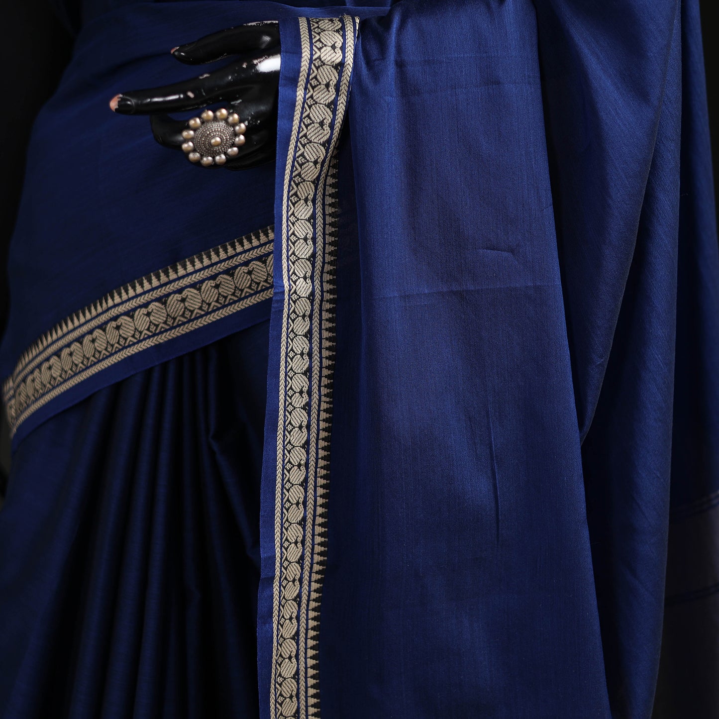 Dharwad Woven Mercerised Cotton Saree with Border 25
