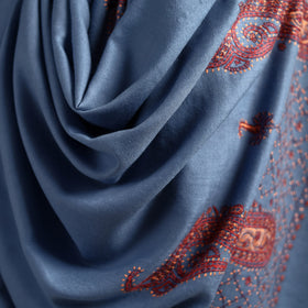 Kashmiri Sozni Hand Embroidered Pure Handwoven Merino Wool Shawl 15