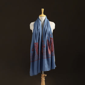 Kashmiri Sozni Hand Embroidered Pure Handwoven Merino Wool Shawl 15