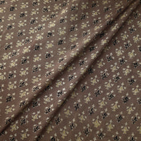 Brown - Modal Silk Ajrakh Print Fabric 24