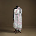 Pink - Sanganeri Hand Block Print Kota Doria Cotton Dupatta 07