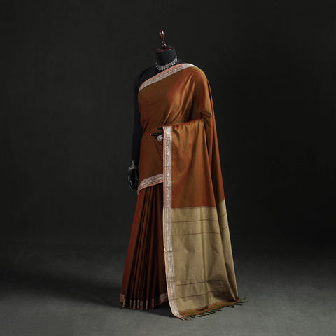 Dharwad Woven Mercerised Cotton Saree with Border 11