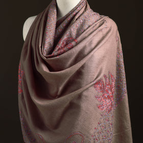 Kashmiri Sozni Heavy Hand Embroidered Pure Handwoven Merino Wool Shawl 18